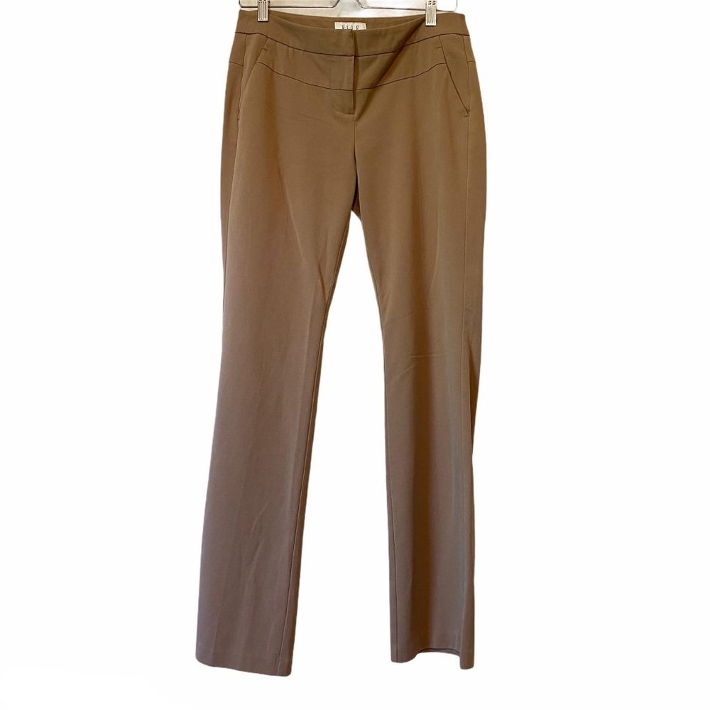 Elle dress pants slacks tan brown 2 GUC